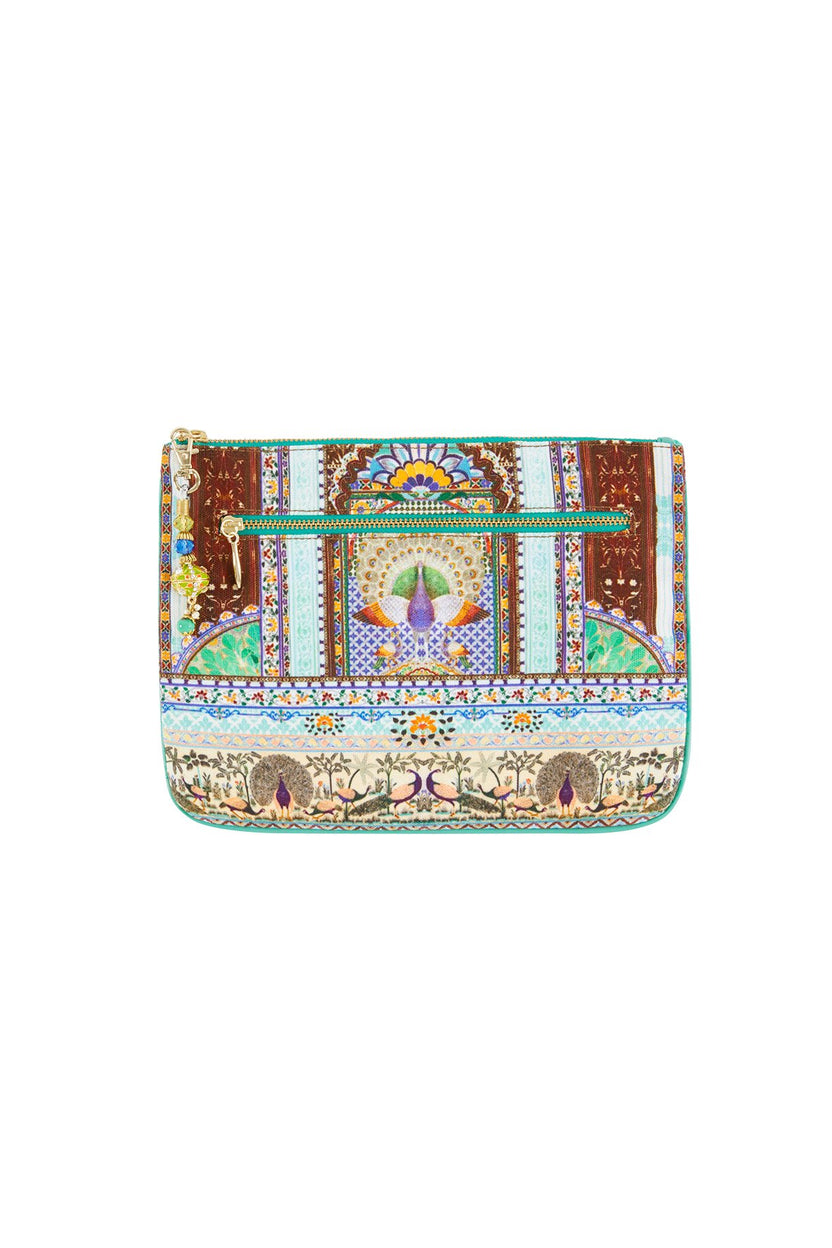 SMALL CANVAS CLUTCH HANI I'M HOME