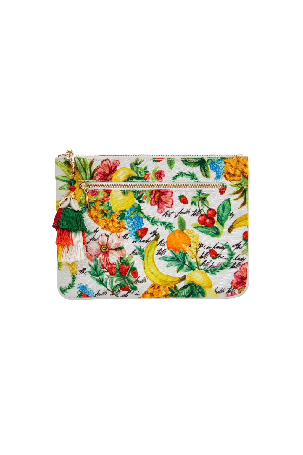 SMALL CANVAS CLUTCH TETHER ME NOT