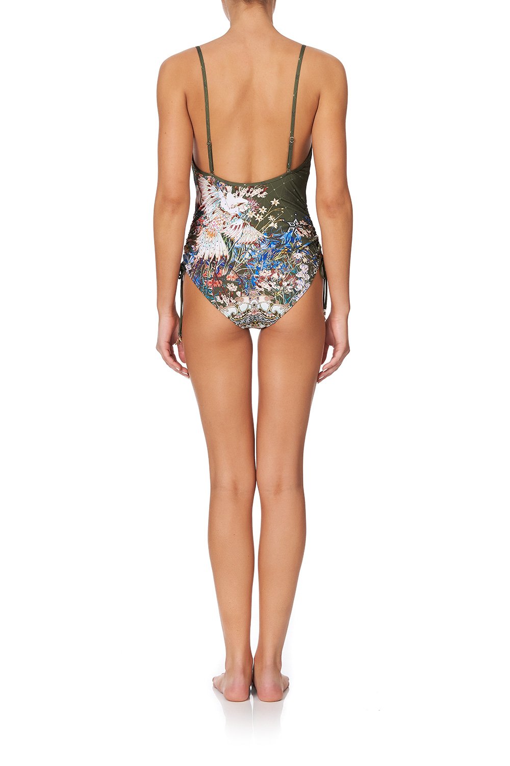 ROUCHED SIDE ONE PIECE WATCHFUL WINGS