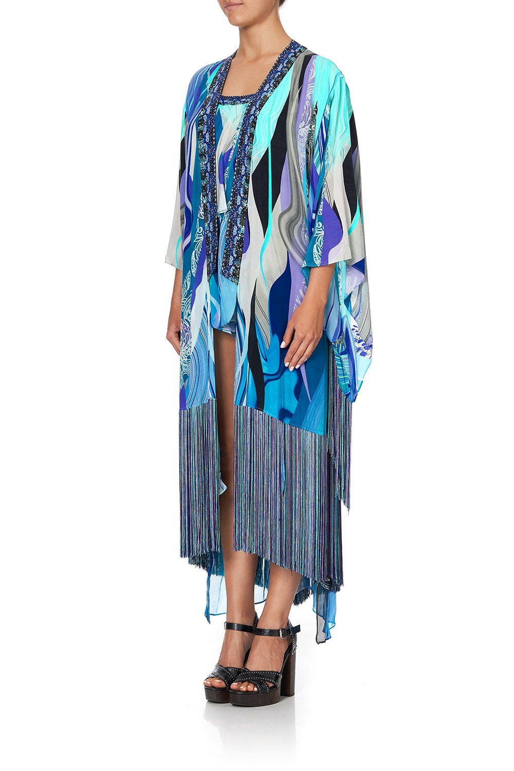 KIMONO WITH LONG UNDERLAYER WATEGOS WANDERLUST