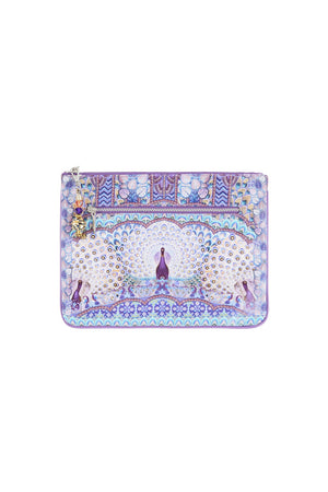 CAMILLA WINGS TO FLY SMALL CANVAS CLUTCH